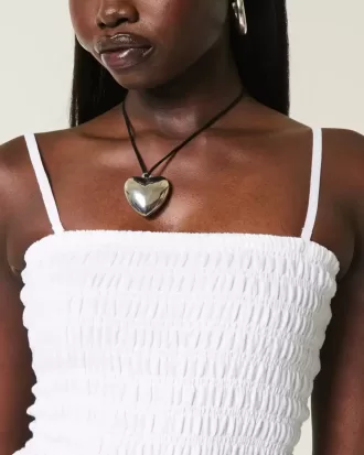 Strapless Smocked Bodice Mini Dress