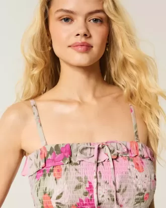 Strapless Smocked Maxi Dress