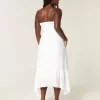 Strapless Smocked Maxi Dress