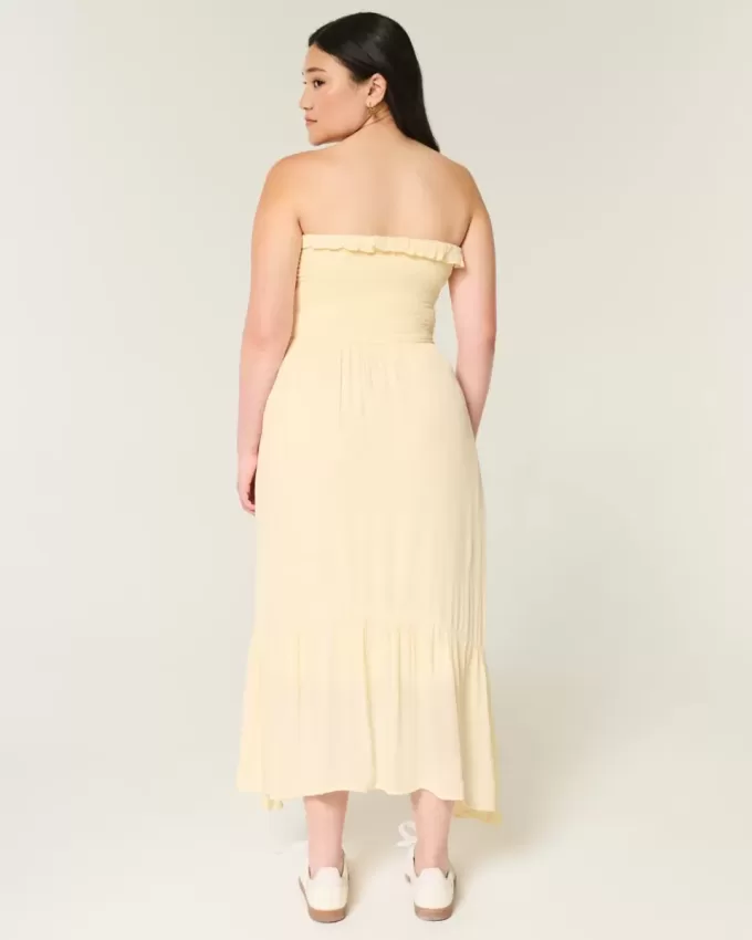 Strapless Smocked Maxi Dress Strapless Smocked Maxi Dress