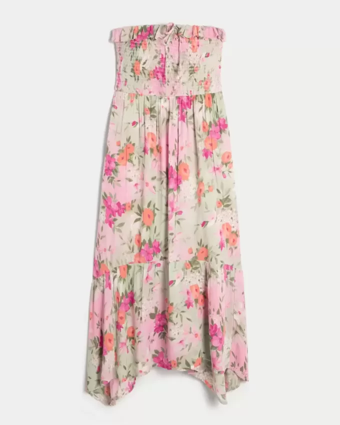 Strapless Smocked Maxi Dress Strapless Smocked Maxi Dress