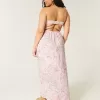 Strapless Twist Bust Maxi Dress