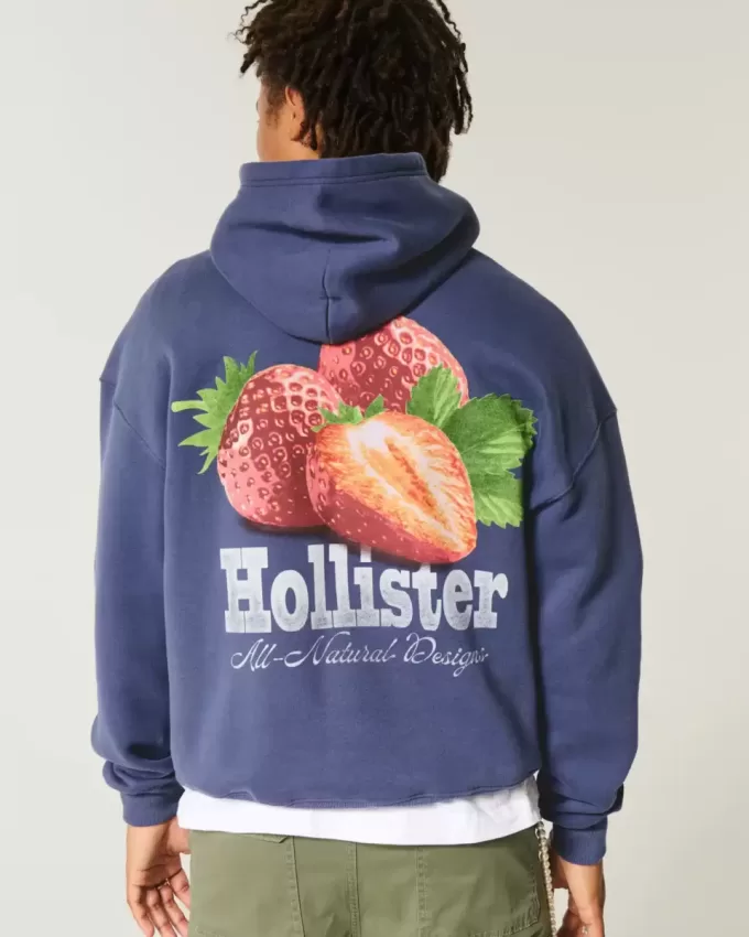Strawberry Logo Graphic Hoodie