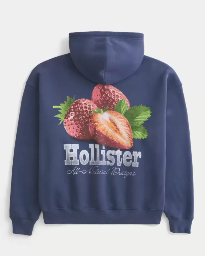 Strawberry Logo Graphic Hoodie