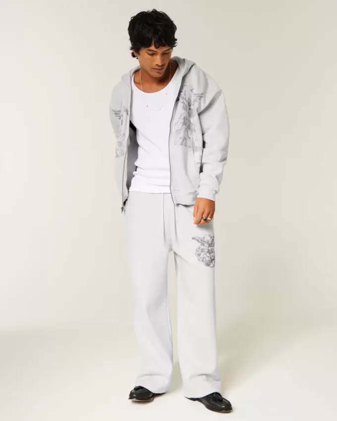 Super Baggy Angel Graphic Sweatpants