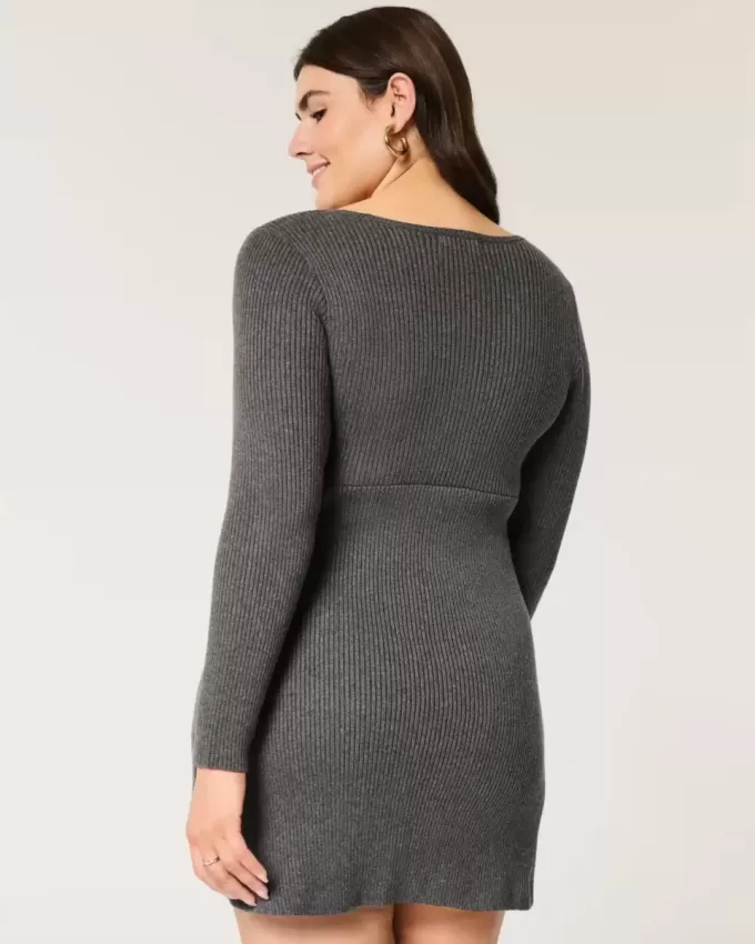 Sweater-Knit Skater Mini Dress Sweater-Knit Skater Mini Dress