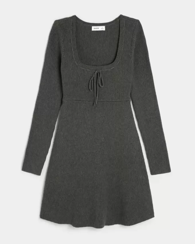 Sweater-Knit Skater Mini Dress Sweater-Knit Skater Mini Dress