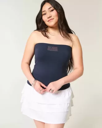 Taylor Shine Graphic Tube Top