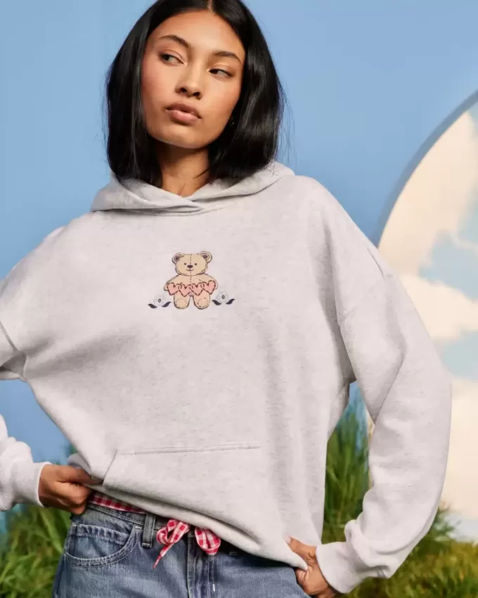 Teddy Bear Graphic Hoodie