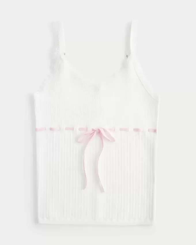 Tie-Front Sweater Tank