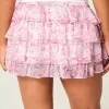 Tiered Chiffon Mini Skort
