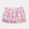 Tiered Chiffon Mini Skort