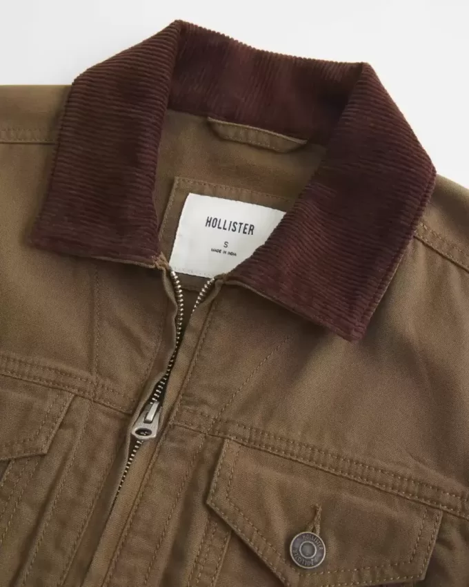 Twill Zip-Up Jacket