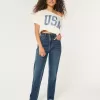 Ultra High-Rise Dark Wash 90s Straight Jeans Ultra High-Rise Dark Wash 90s Straight Jeans