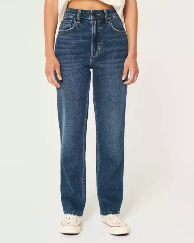Ultra High-Rise Dark Wash 90s Straight Jeans Ultra High-Rise Dark Wash 90s Straight Jeans