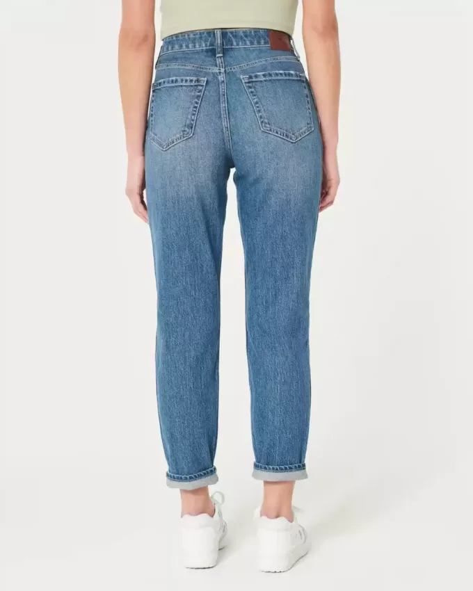 Ultra High-Rise Dark Wash Mom Jeans