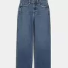 Ultra High-Rise Medium Wash Baggy Jeans