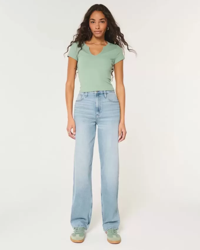 Ultra High-Rise Medium Wash Dad Jeans