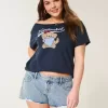 Ultra Low-Rise Light Wash Mini Denim Shorts
