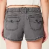Ultra Low-Rise Twill Mini Shorts