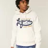 Waffle-Lined Laguna Graphic Surf Crew Graphic Hoodie