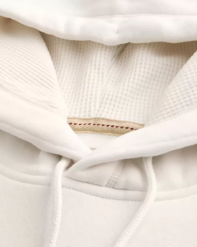 Waffle-Lined Laguna Graphic Surf Crew Graphic Hoodie