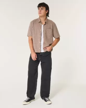 Washed Black Baggy Jeans