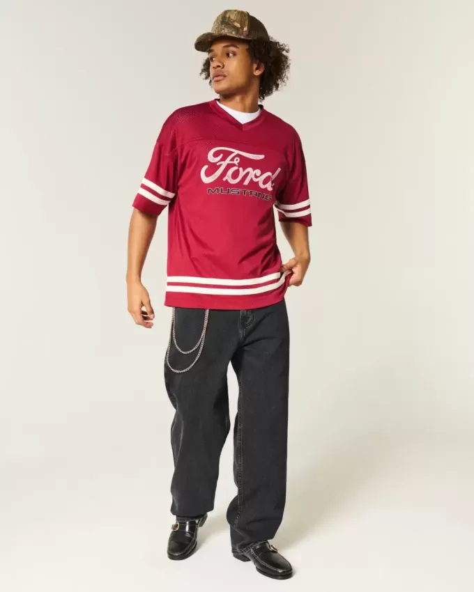 Washed Black Skater Baggy Jeans