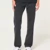 Washed Black Slim Straight Jeans