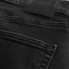 Washed Black Slim Straight Jeans