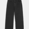 Washed Black Star Graphic Super Baggy Jeans