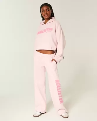 Wide-Leg Logo Sweatpants