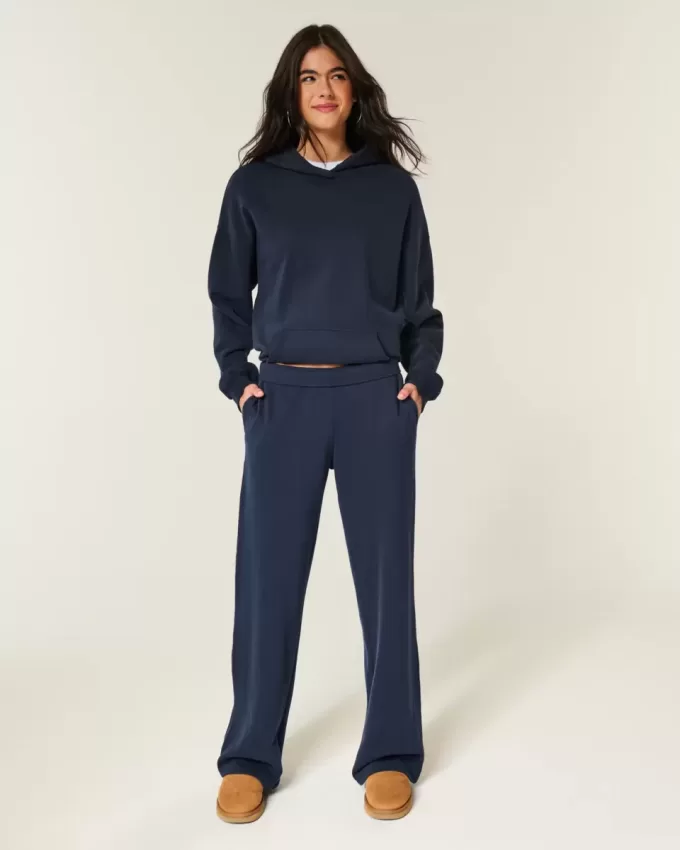 Wide-Leg Sweatpants
