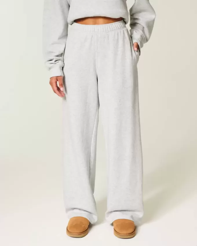 Wide-Leg Sweatpants