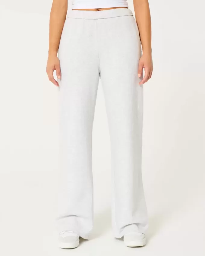 Wide-Leg Sweatpants