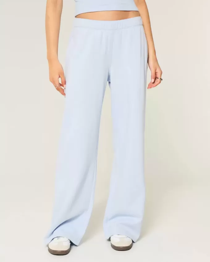 Wide-Leg Sweatpants