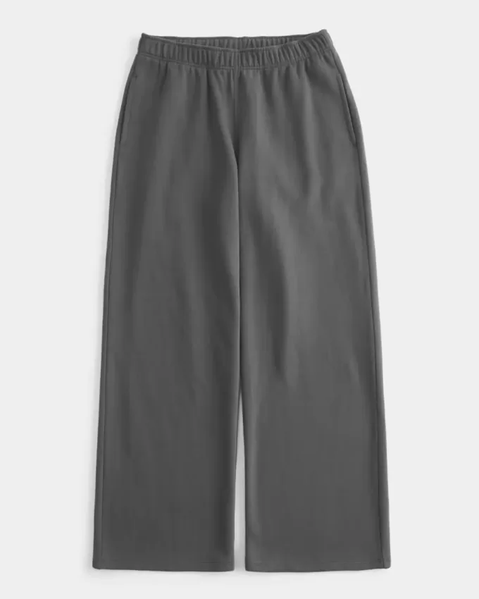 Wide-Leg Sweatpants