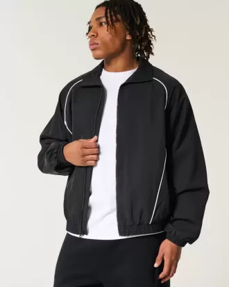 Zip-Up Windbreaker Jacket