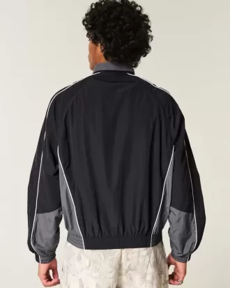 Zip-Up Windbreaker Jacket