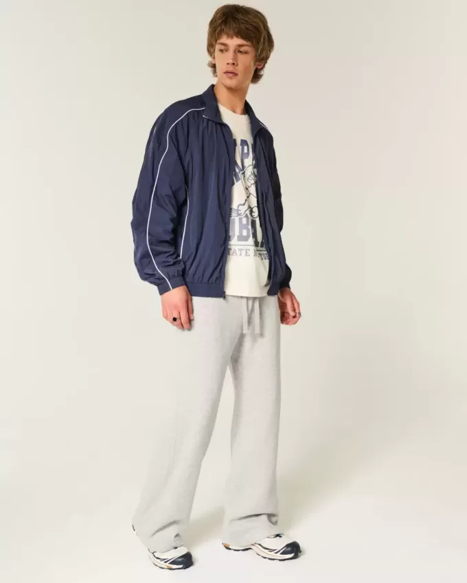 Zip-Up Windbreaker Jacket